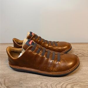 Camper Beetle Men's Brown Leather Shoes size 9.5